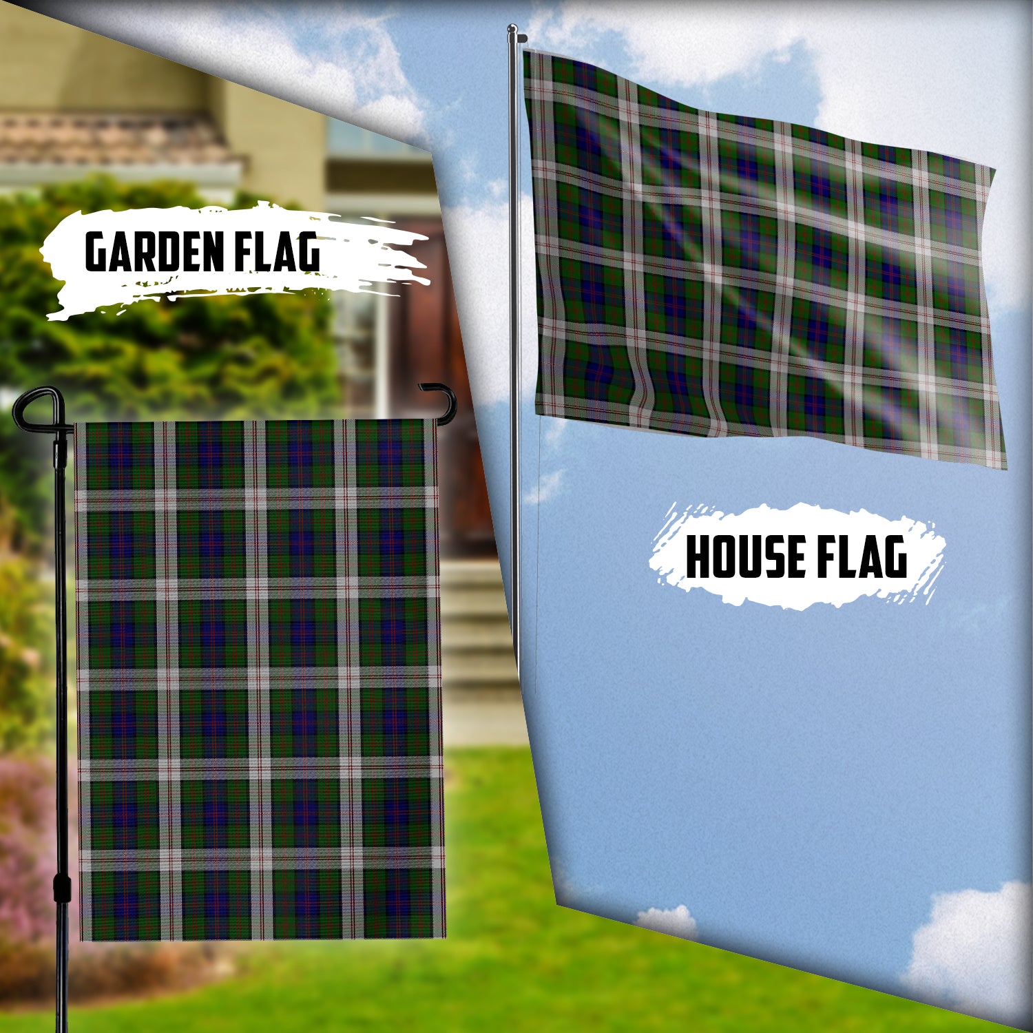 Blair Dress Tartan Flag Garden Flag (Vertical) - Tartanvibesclothing