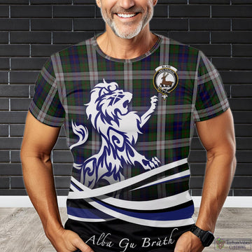 Blair Dress Tartan T-Shirt with Alba Gu Brath Regal Lion Emblem