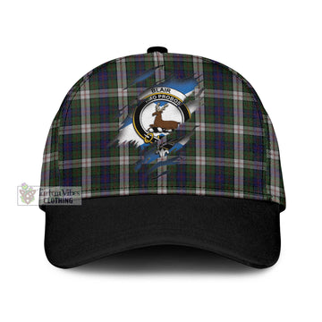 Blair Dress Tartan Classic Cap with Family Crest In Me Style