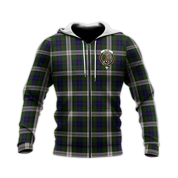 Blair Dress Tartan Knitted Hoodie with Family Crest