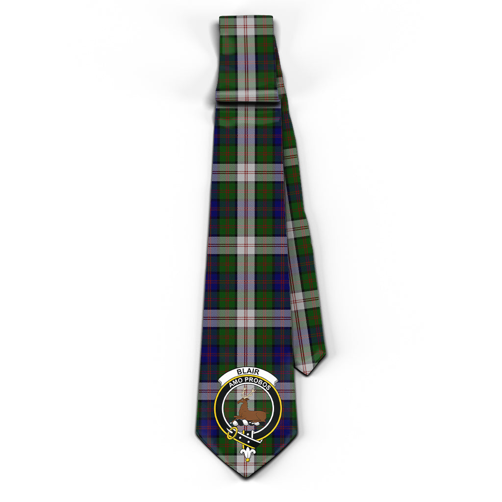 Blair Dress Tartan Classic Necktie with Family Crest - Tartanvibesclothing