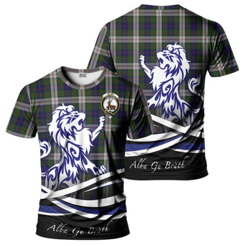 Blair Dress Tartan T-Shirt with Alba Gu Brath Regal Lion Emblem