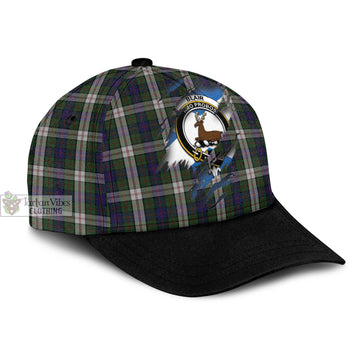 Blair Dress Tartan Classic Cap with Family Crest In Me Style