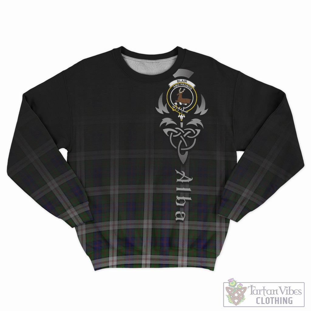 Tartan Vibes Clothing Blair Dress Tartan Sweatshirt Featuring Alba Gu Brath Family Crest Celtic Inspired