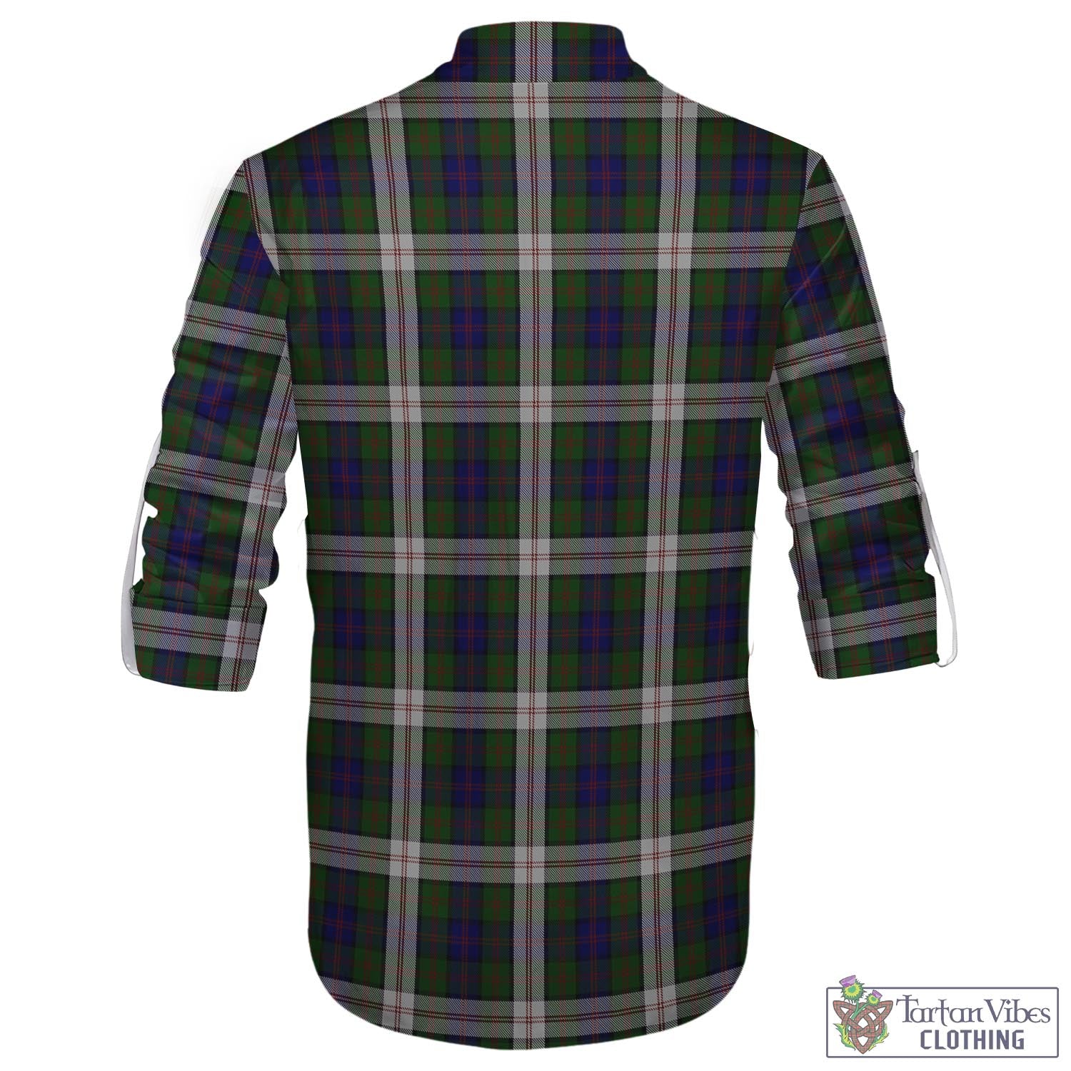 Tartan Vibes Clothing Blair Dress Tartan Men's Scottish Traditional Jacobite Ghillie Kilt Shirt