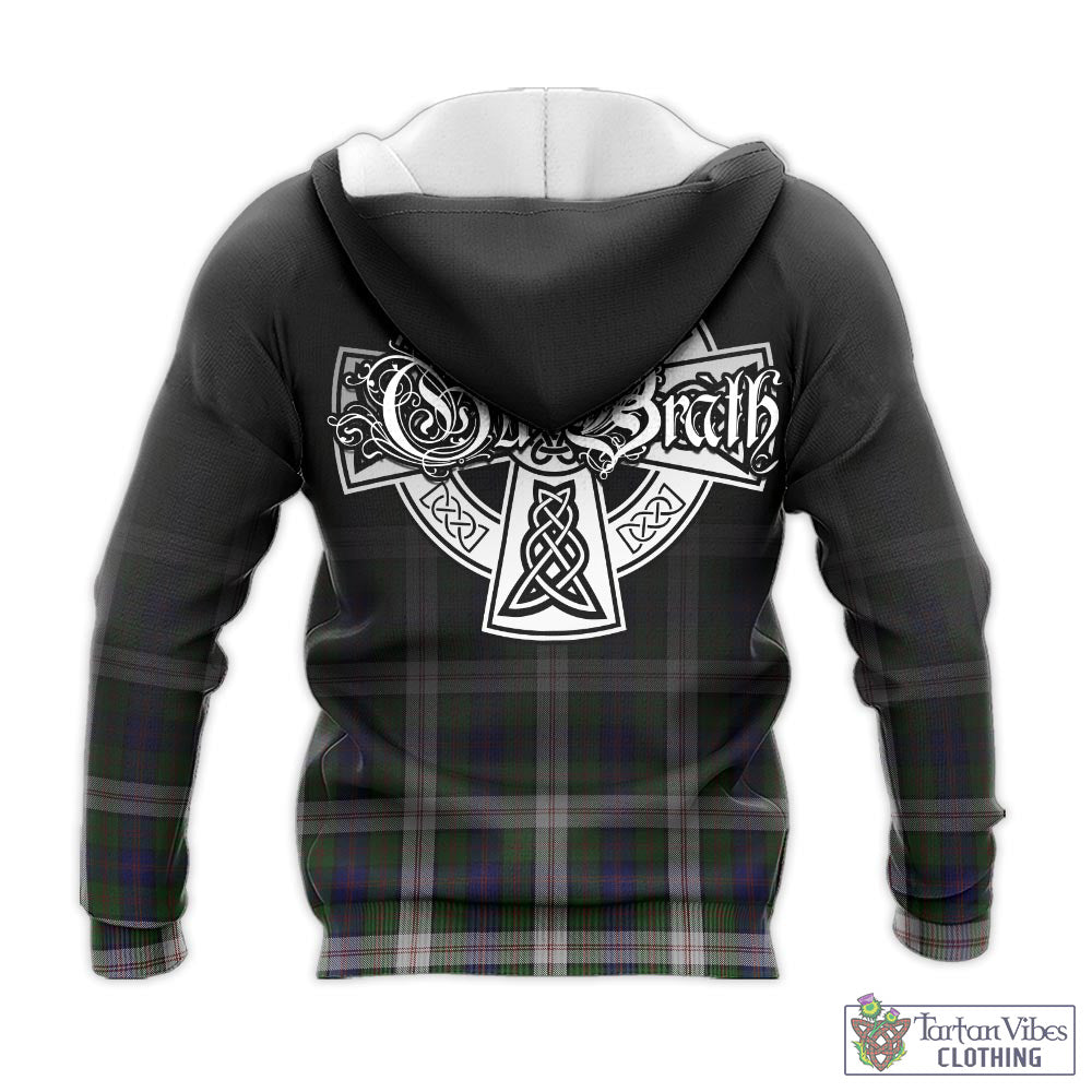 Tartan Vibes Clothing Blair Dress Tartan Knitted Hoodie Featuring Alba Gu Brath Family Crest Celtic Inspired