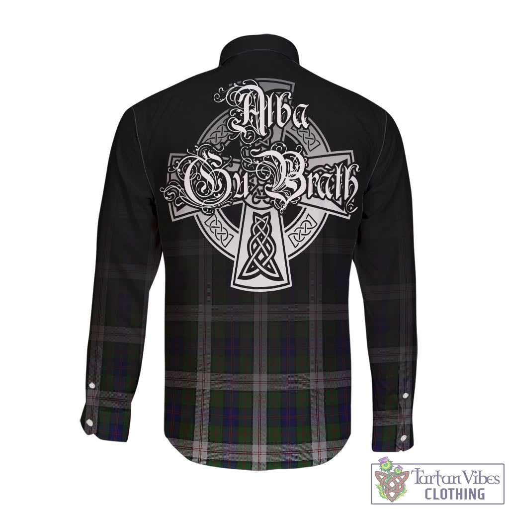 Tartan Vibes Clothing Blair Dress Tartan Long Sleeve Button Up Featuring Alba Gu Brath Family Crest Celtic Inspired