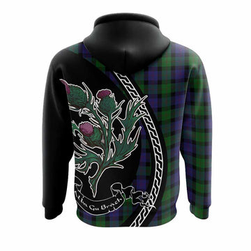 Blair Family Crest Tartan Hoodie Alba Thistle Inspired