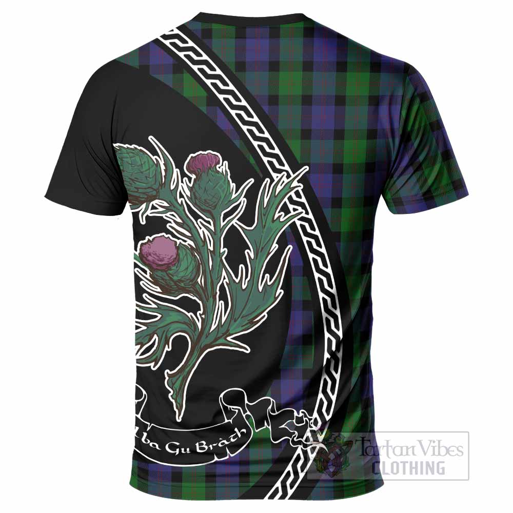 Blair Family Crest Tartan T-Shirt Alba Thistle Inspired - Tartan Vibes Clothing