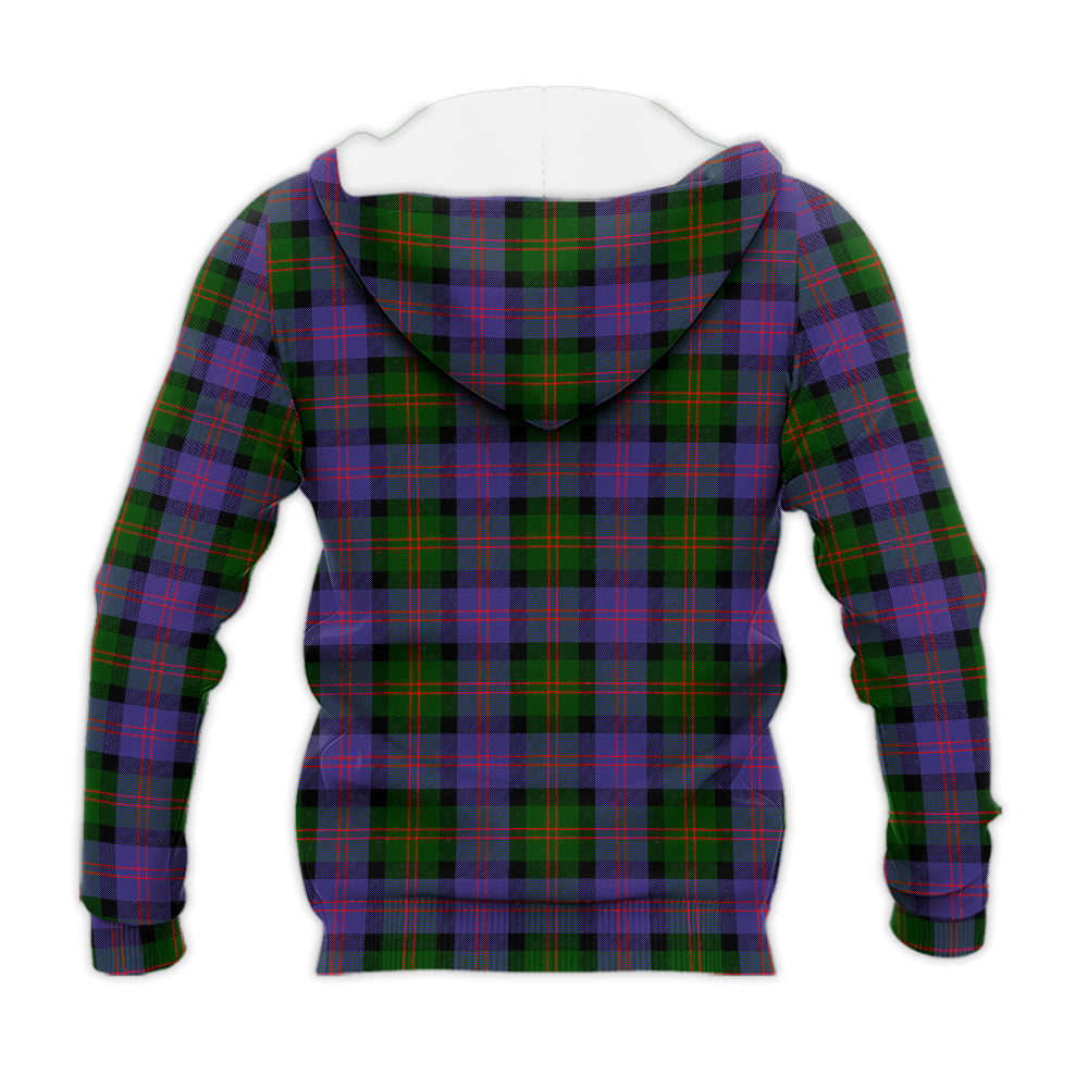 Blair Modern Tartan Knitted Hoodie with Family Crest - Tartanvibesclothing