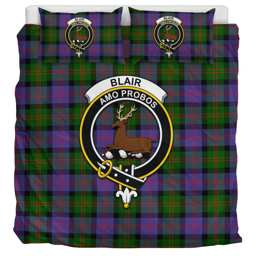Blair Modern Tartan Bedding Set with Family Crest - Tartanvibesclothing