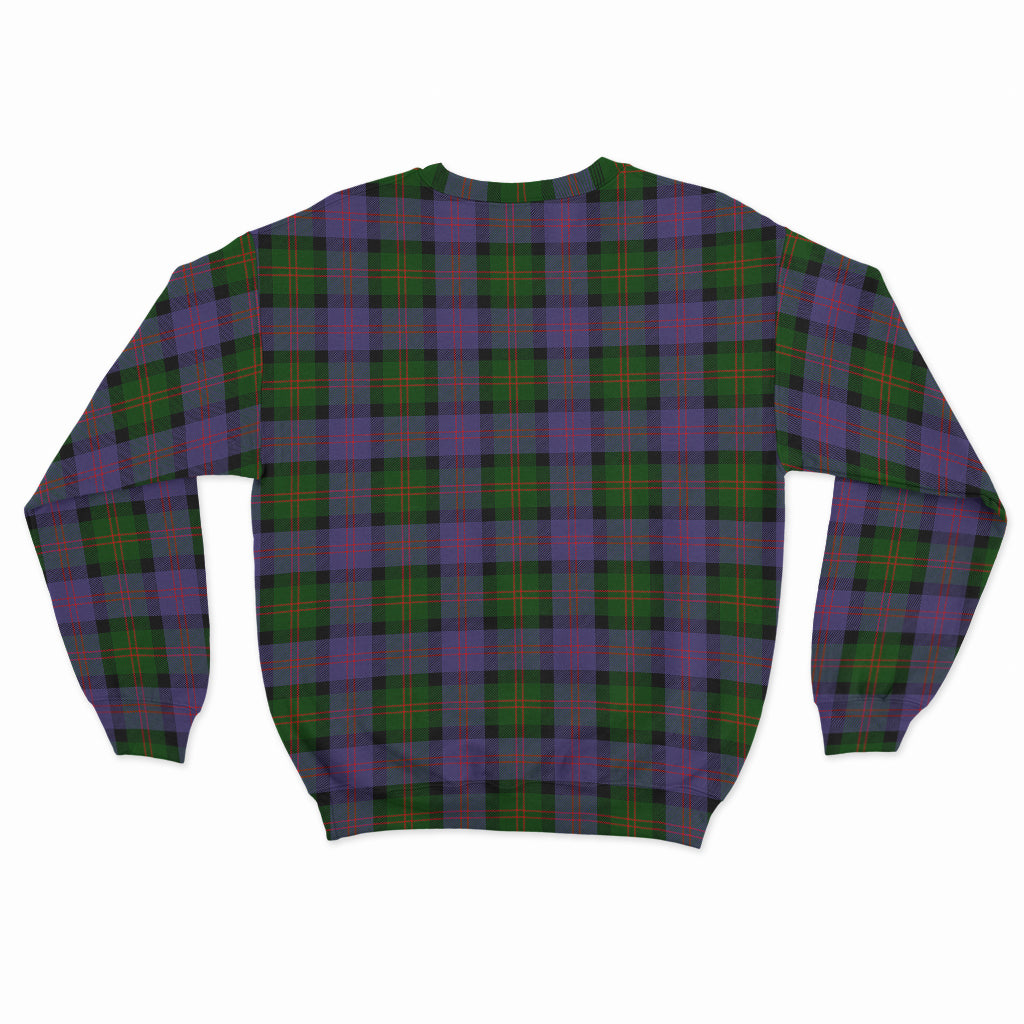 Blair Modern Tartan Sweatshirt with Family Crest - Tartanvibesclothing