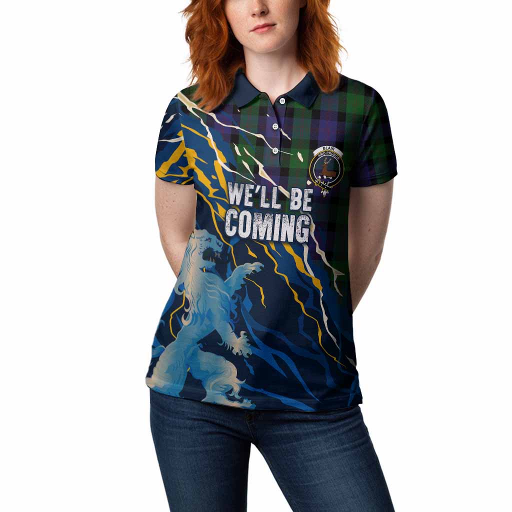 Blair Scotland Tartan Women Polo Shirt WC2026 Football - We'll Be Coming