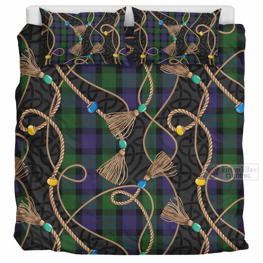Blair Scottish Tartan Twisted Ropes Stylized Bedding Set UK Bedding Set UK Super King 104*94 inch - Tartan Vibes Clothing