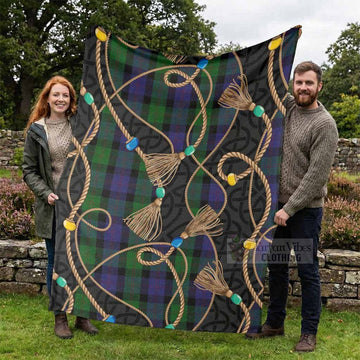 Blair Scottish Tartan Twisted Ropes Stylized Blanket - Tartan Vibes Clothing