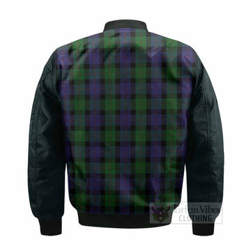 Blair Tartan Accent Bomber Jacket with Family Crest