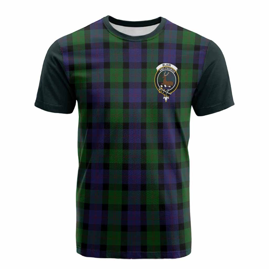 Blair Tartan Accent Cotton T-shirt with Family Crest