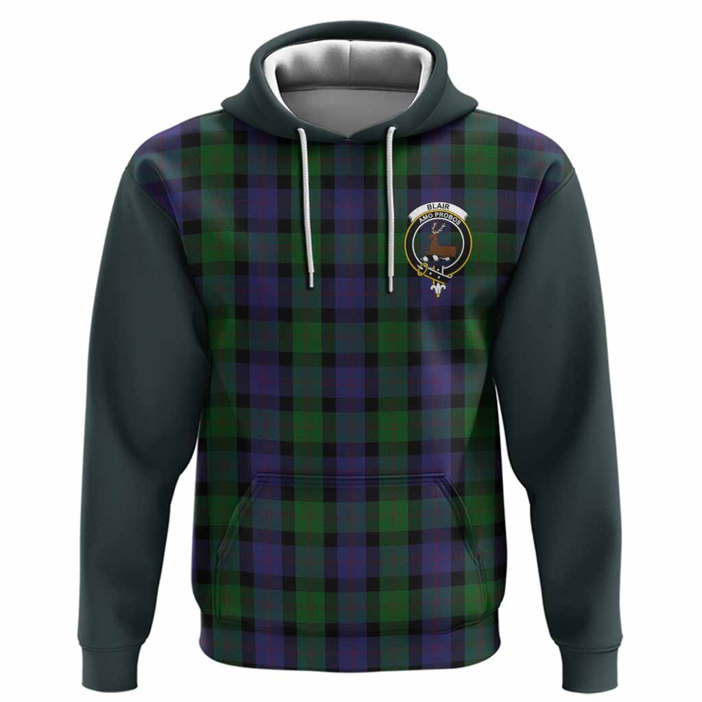 Blair Tartan Accent Hoodie with Family Crest