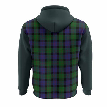 Blair Tartan Accent Hoodie with Family Crest