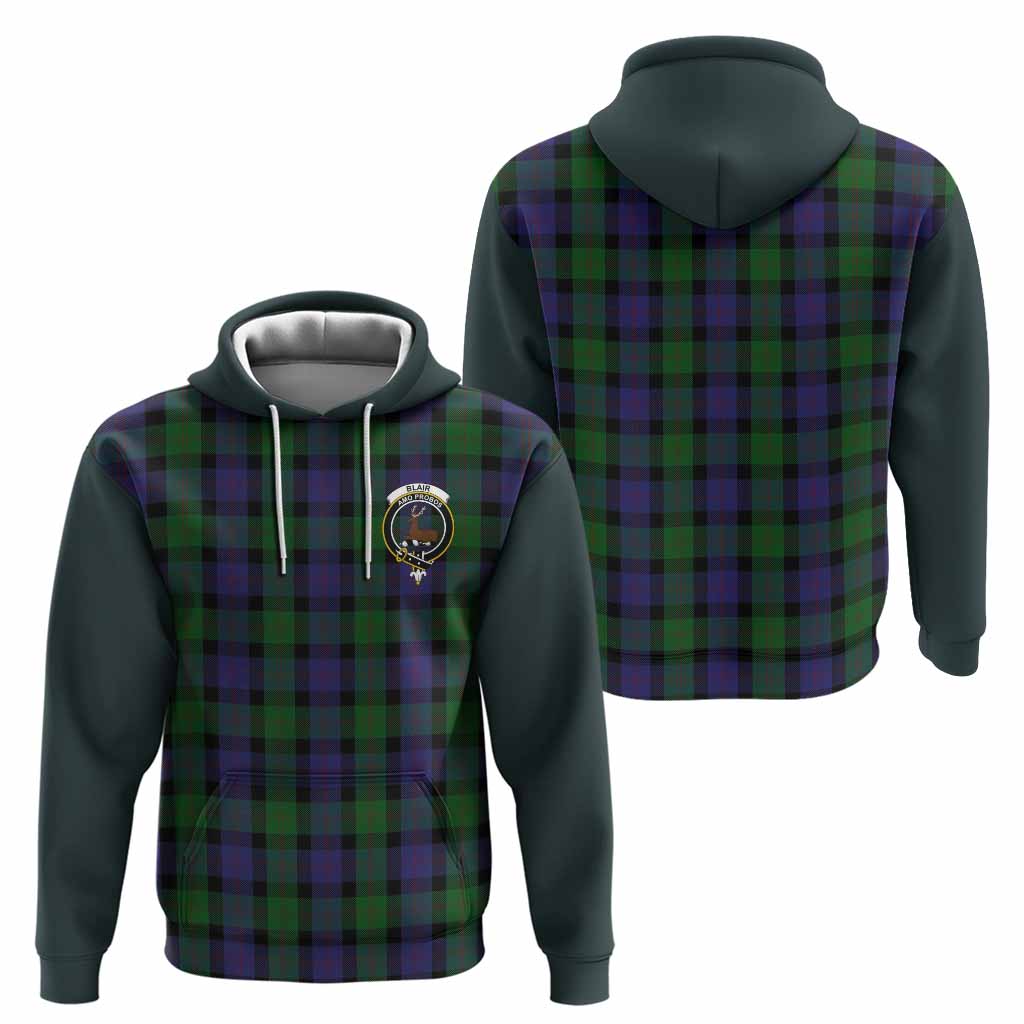 Blair Tartan Accent Hoodie with Family Crest