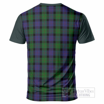 Blair Tartan Accent T-Shirt with Family Crest