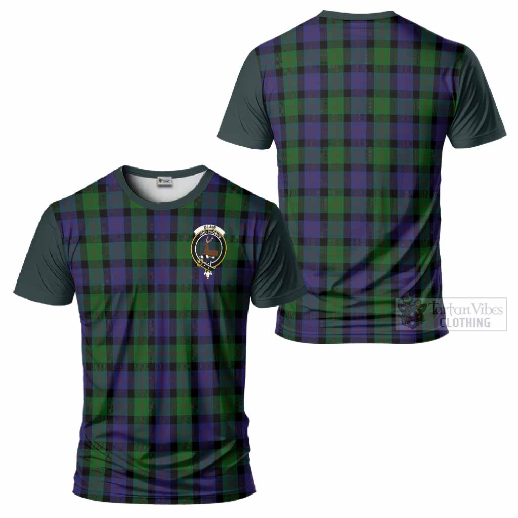 Blair Tartan Accent T-Shirt with Family Crest