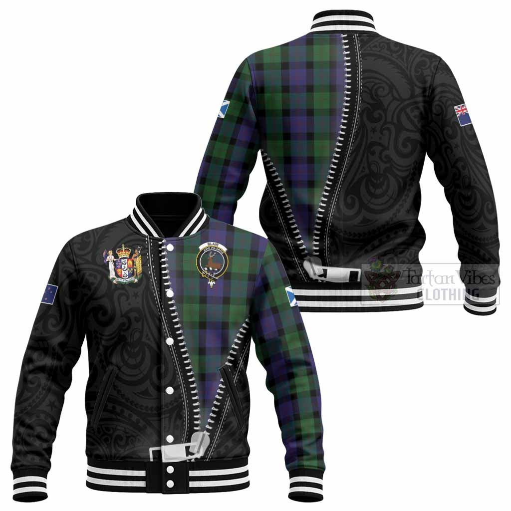 Blair Tartan Baseball Jacket New Zealand Pattern Unique Zipper Stylized