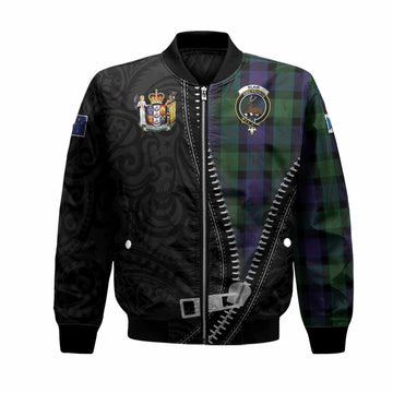 Blair Tartan Bomber Jacket New Zealand Pattern Unique Zipper Stylized