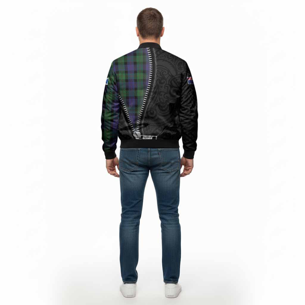 Blair Tartan Bomber Jacket New Zealand Pattern Unique Zipper Stylized