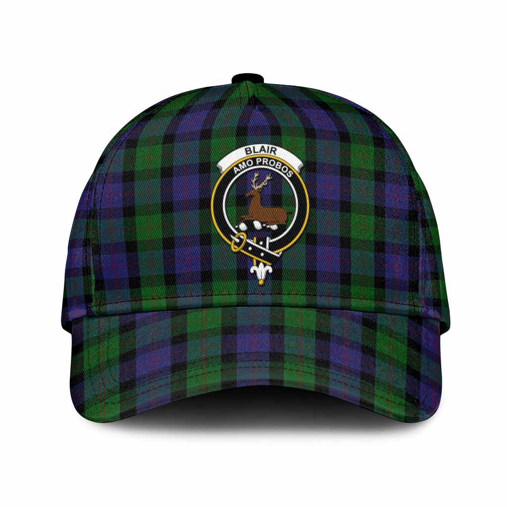 Blair Tartan Classic Cap with Family Crest