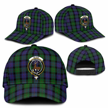 Blair Tartan Classic Cap with Family Crest