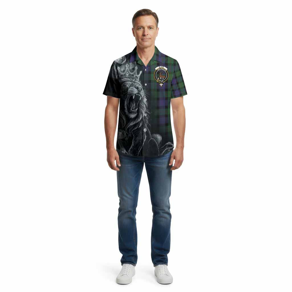 Blair Tartan Cotton Hawaiian Shirt Roaring Lion Heritage