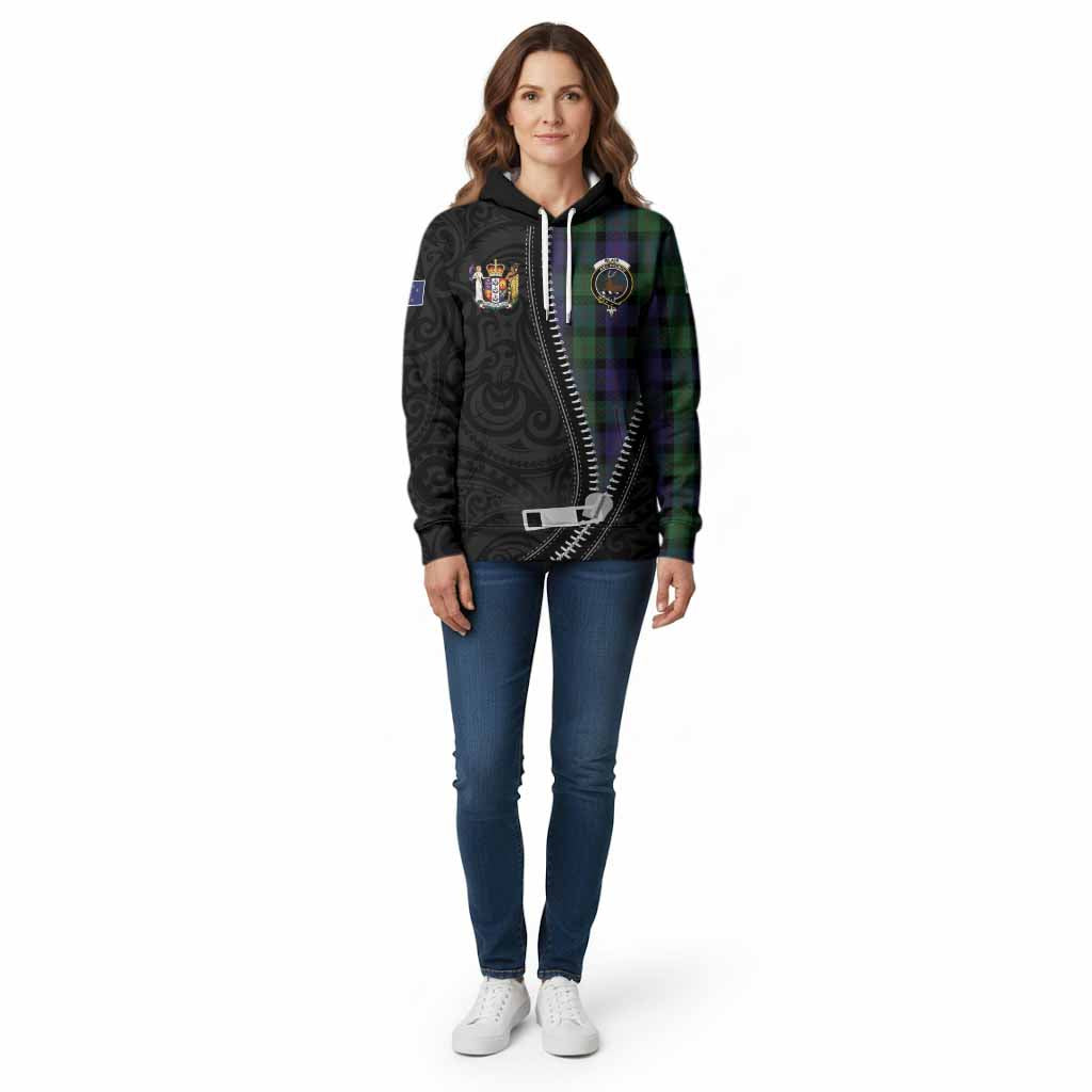 Blair Tartan Cotton Hoodie New Zealand Pattern Unique Zipper Stylized
