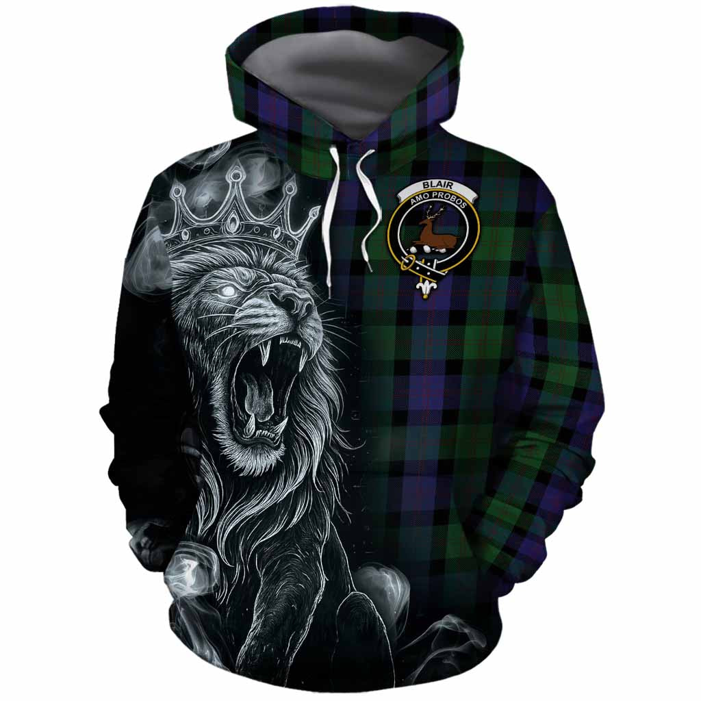 Blair Tartan Cotton Hoodie Roaring Lion Heritage