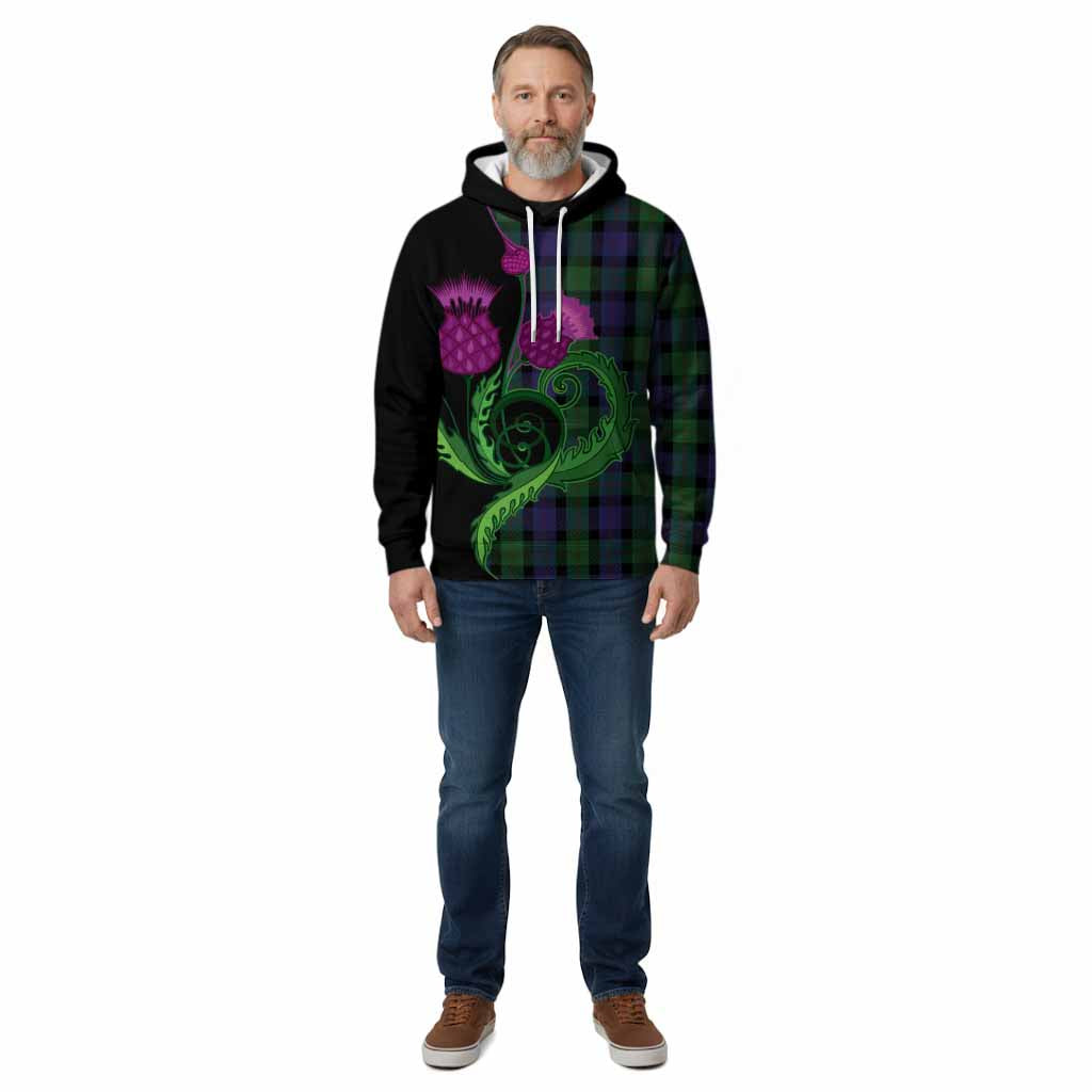 Blair Tartan Cotton Hoodie Traditional Scottish Thistle