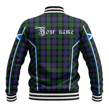 Blair Tartan Crest Baseball Jacket Scotland Coat of Arm Flag Style - Tartan Vibes Clothing