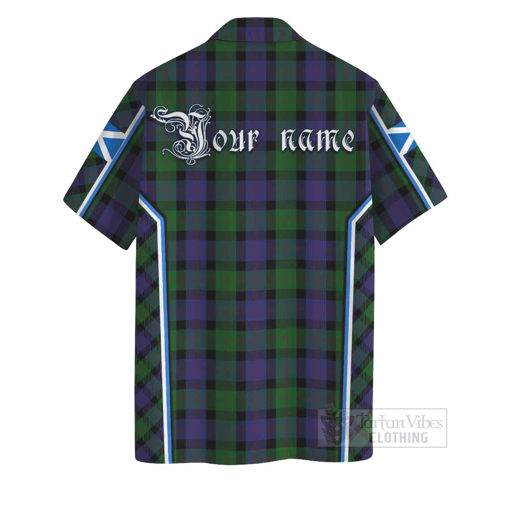 Blair Tartan Crest Hawaiian Shirt Scotland Coat of Arm Flag Style - Tartan Vibes Clothing