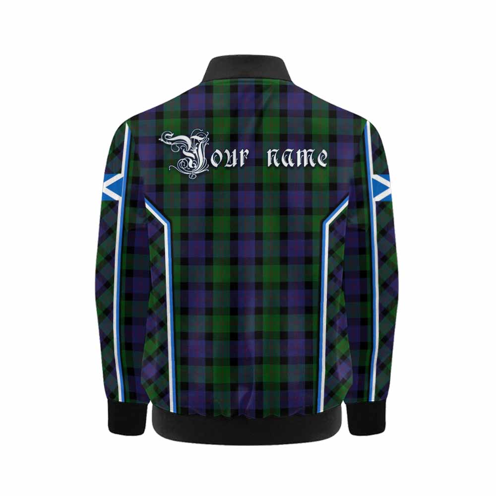 Blair Tartan Crest Kid Bomber Jacket Scotland Coat of Arm Flag Style - Tartan Vibes Clothing