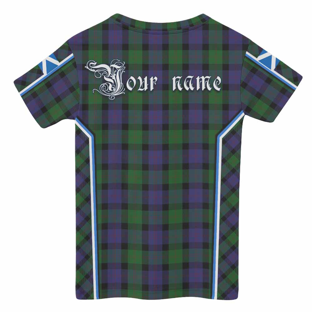 Blair Tartan Crest Kid T-shirt Scotland Coat of Arm Flag Style - Tartan Vibes Clothing