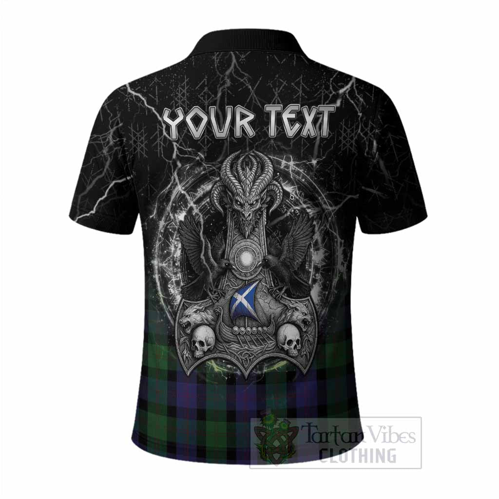Blair Tartan Crest Polo Shirt Celtic Odin's Raven Legacy