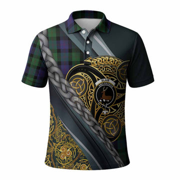 Blair Tartan Crest Polo Shirt Scottish Triskele Celtic