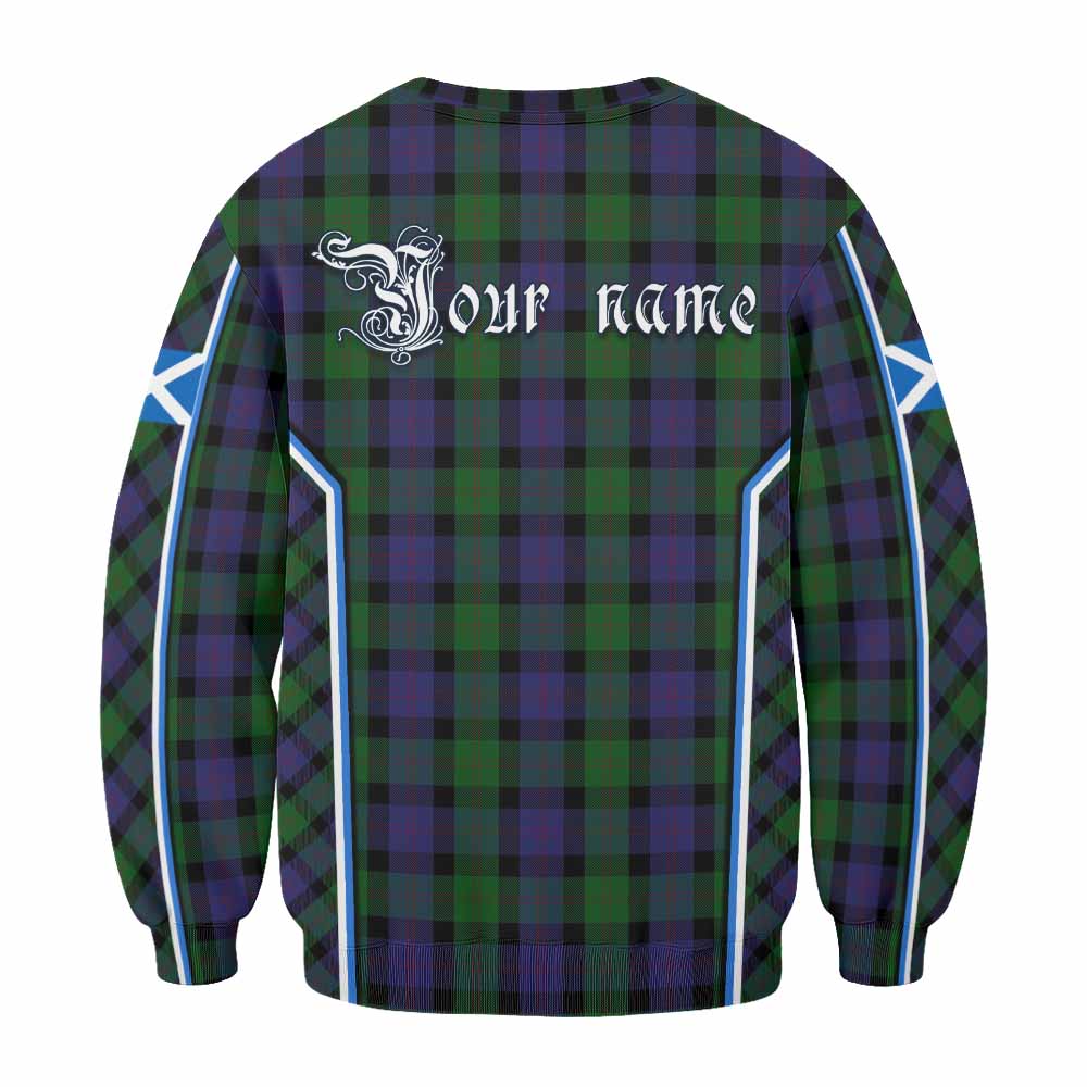 Blair Tartan Crest Sweatshirt Scotland Coat of Arm Flag Style - Tartan Vibes Clothing