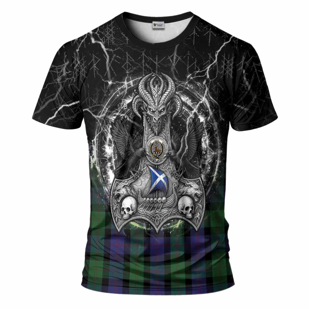 Blair Tartan Crest T-Shirt Celtic Odin's Raven Legacy