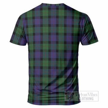Blair Tartan Crest T-Shirt Ferocious Lion Style