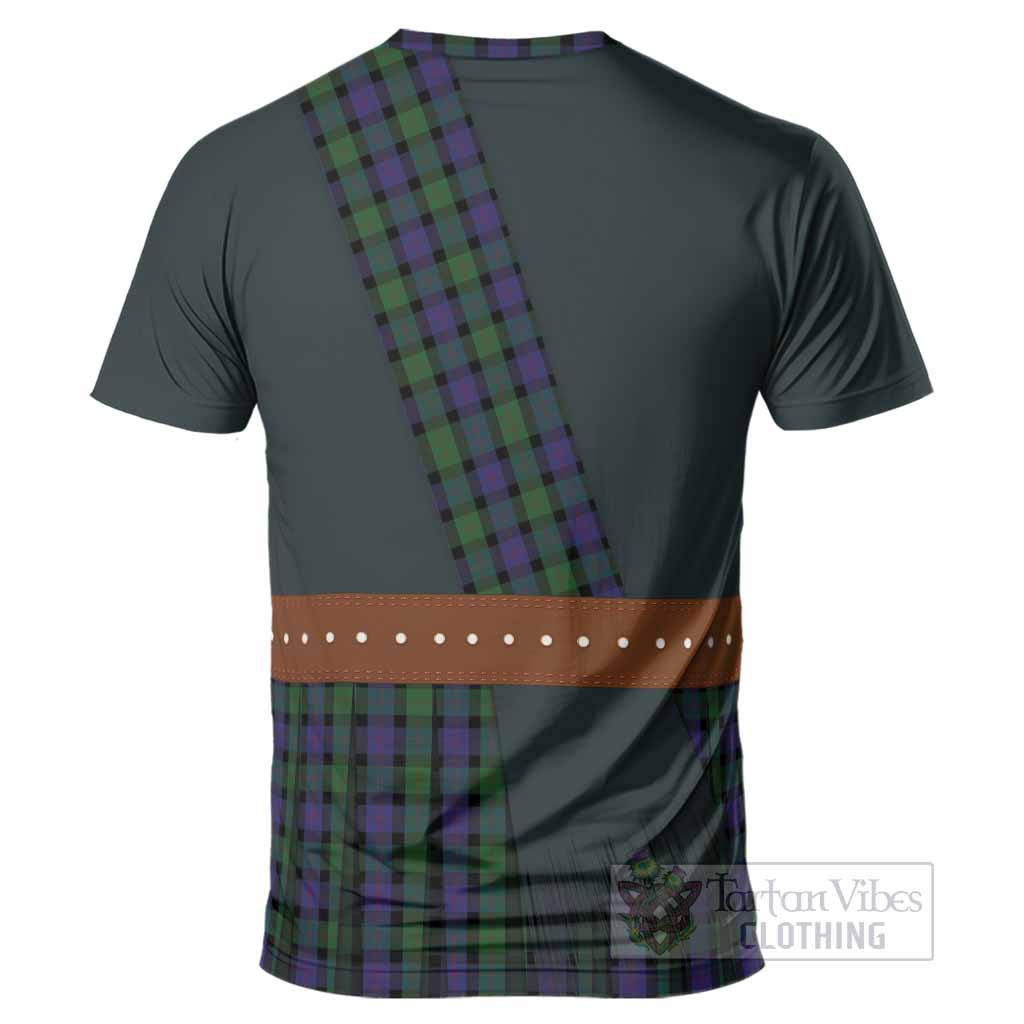 Blair Tartan Crest T-Shirt Kilt Costume Style