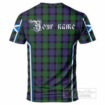Blair Tartan Crest T-shirt Scotland Coat of Arm Flag Style - Tartan Vibes Clothing