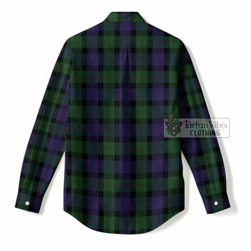 Blair Tartan Crest Women Casual Shirt Ferocious Lion Style