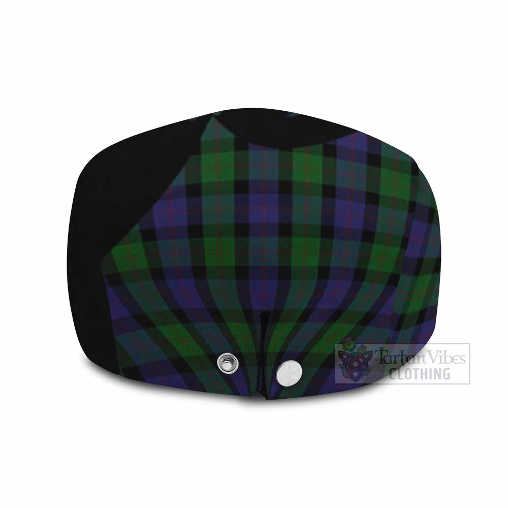 Blair Tartan Family Crest Flat Cap, Jeff Cap Scotland Thistle Floral