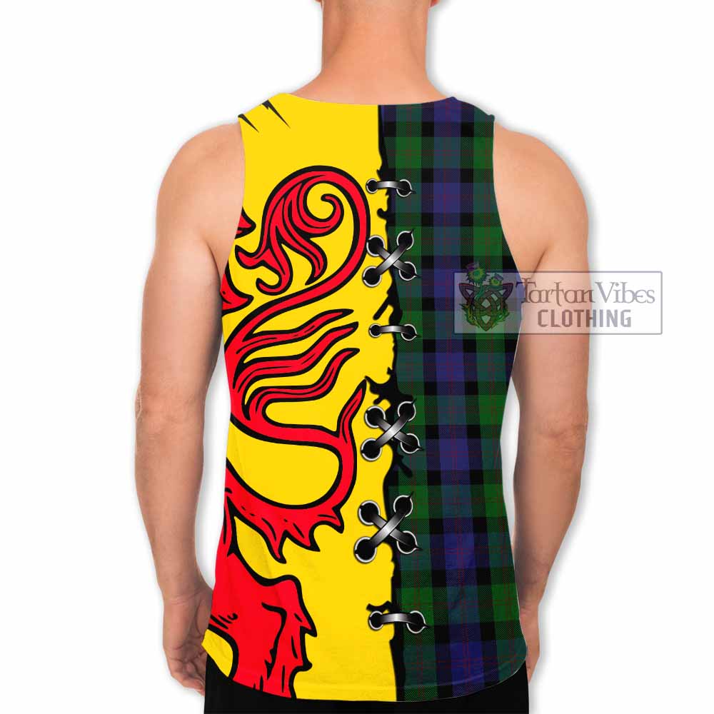 Blair Tartan Family Crest Men Tank Top Lion Rampant Honor - Tartan Vibes Clothing