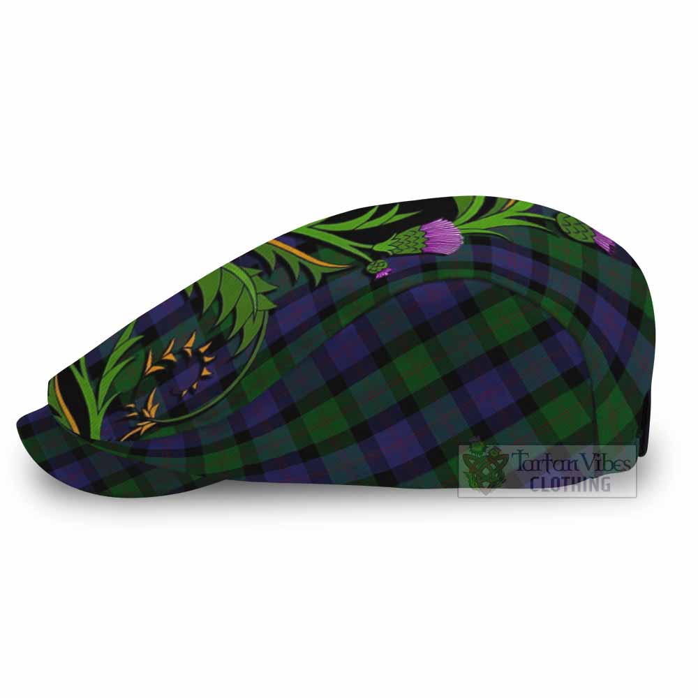 Blair Tartan Flat Cap, Jeff Cap Scottish Thistle Pride Heritage Art